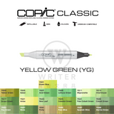COPIC Classic Marker YELLOW GREEN (YG01-YG99)