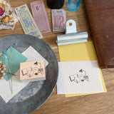 NONNLALA Desk Writing Rubber Stamp