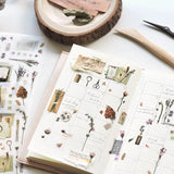MU Craft Print-On Sticker Dried Flowers 140