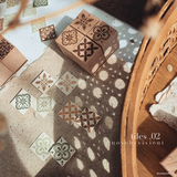 NOVE Home Rubber Stamp Collection Set Tiles 02