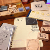 NONNLALA Lets's Go On A Trip! Rubber Stamp