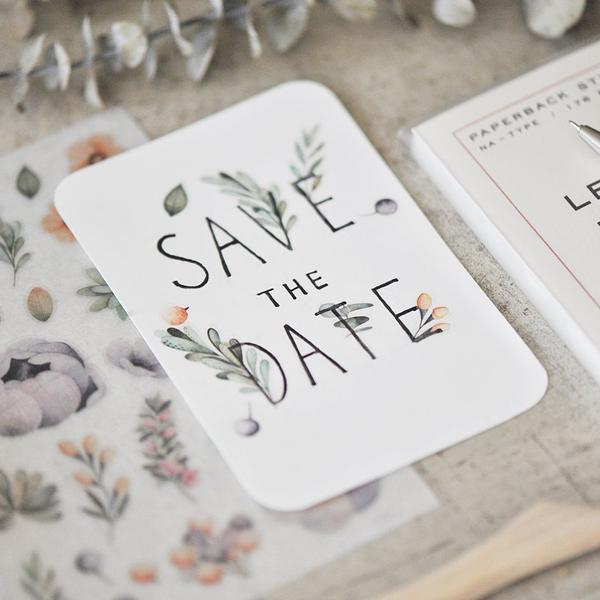 MU Craft Print-On Sticker Botanics 029