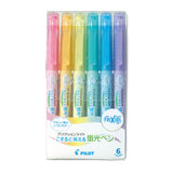 PILOT Frixion Light Spotliter Pen 6Soft Colors Set