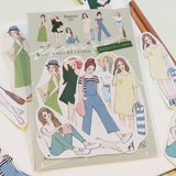 STARLULULU Strolling Girl Sticker Set of 6x