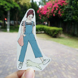 STARLULULU Strolling Girl Sticker Set of 6x