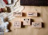 WLEKD Stationery Rubber Stamps - Hand Series 02