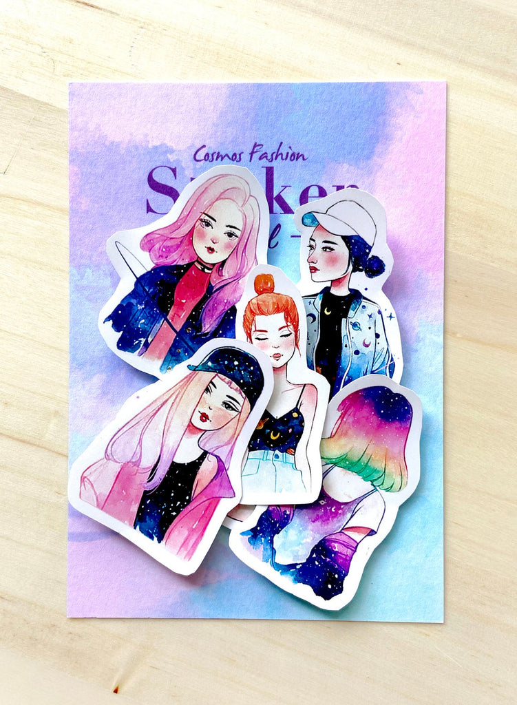 KAZEL LIM Watercolor Sticker Cosmos Fashion – WRITER Stationery Store