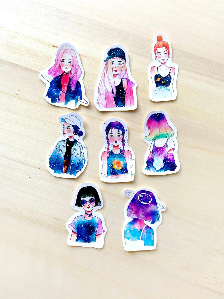 KAZEL LIM Watercolor Sticker Cosmos Fashion – WRITER Stationery Store