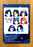 KAZEL LIM Watercolor Sticker Galaxy Girls