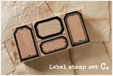 LCN Vintage Label Stamp Set