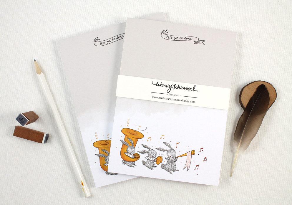 WHIMSY WHIMSICAL Notepad Let's Get It Done