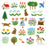 KING JIM Pop-Up Stickers POP001 Garden