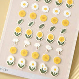 SUATELIER Mini Series Stickers Flower 02 Yellow