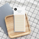 SUATELIER Sticky Memo Daily Plan Monthly Plan