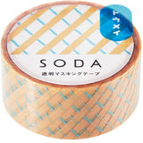 KING JIM SODA Transparent Masking Tape 20mm Gift