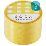 KING JIM SODA Transparent Masking Tape 30mm Plaid