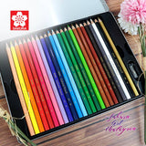 SAKURA Oil Colored Pencils 24Colors Set