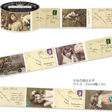 TOKYO ANTIQUE Washi Tape Girl Postcard