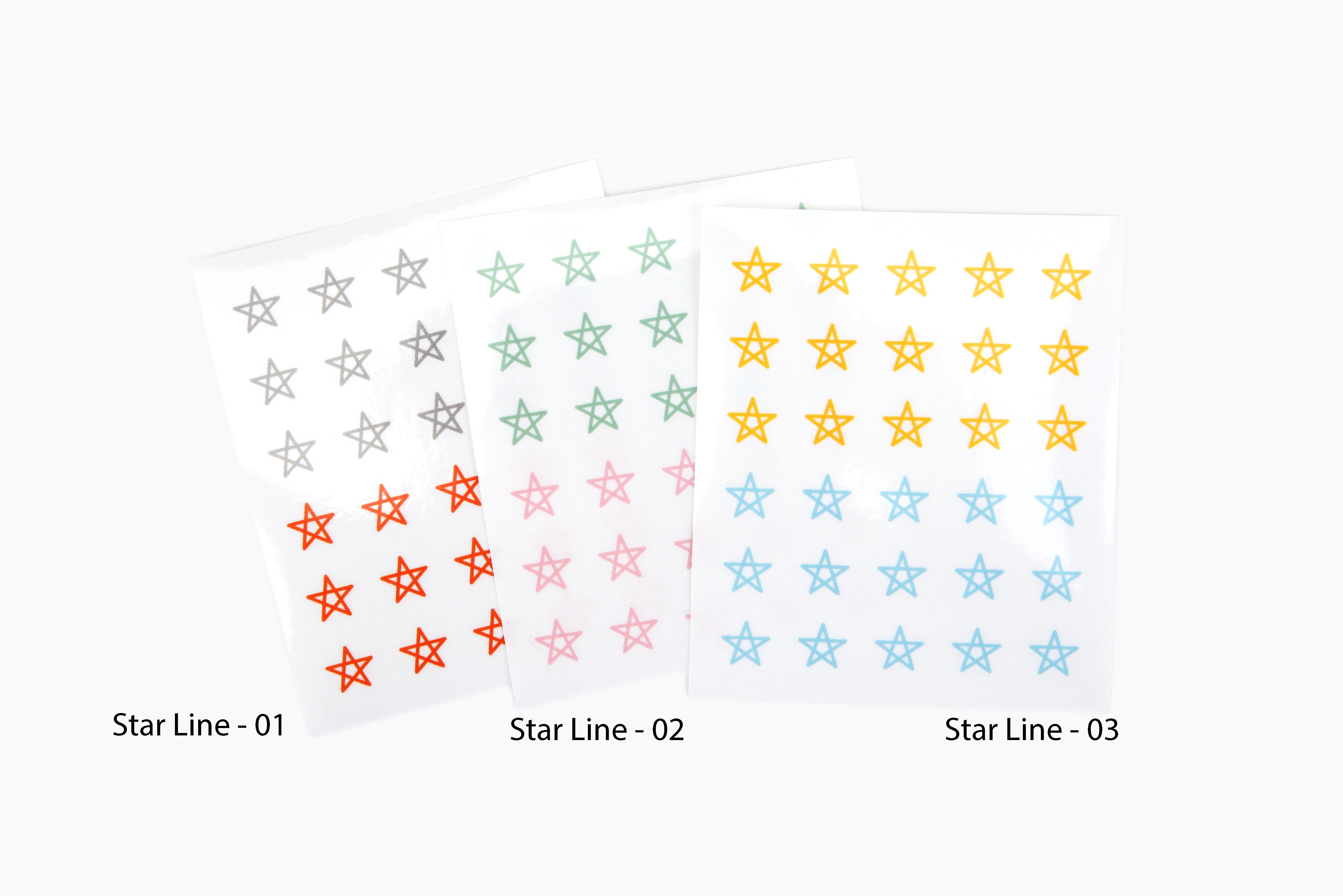 DAILY LIKE Deco Sticker ver.3 - Star Line 02