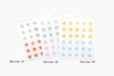 DAILY LIKE Deco Sticker ver.3 - Star Line 03