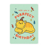 LOKA MADE Postcard You a Purrfect Birthday