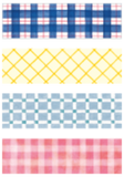 KING JIM KITTA Pocket Tag Basic Plaid 2