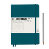 LEUCHTTURM1917 Hardcover A5 Medium Notebook Pacific Green