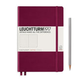 LEUCHTTURM1917 Hardcover A5 Medium Notebook Port Red