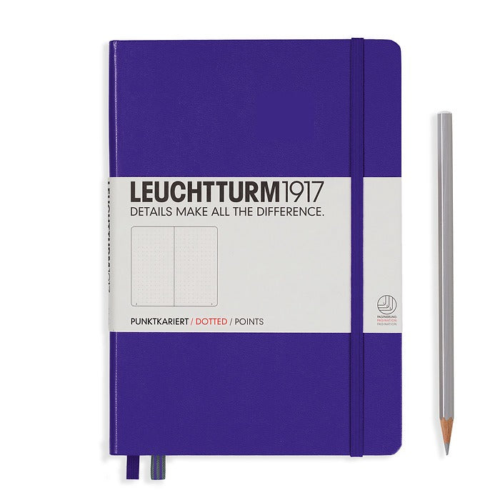 LEUCHTTURM1917 Hardcover A5 Medium Notebook Purple