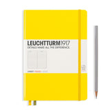 LEUCHTTURM1917 Hardcover A5 Medium Notebook Lemon