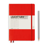 LEUCHTTURM1917 Hardcover A5 Medium Notebook Red