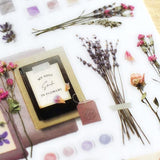 MU Craft Print-On Sticker Dried Flowers 140