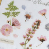 MU Craft Print-On Sticker Pressed Flower Pink 104