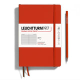 LEUCHTTURM1917 Hardcover A5 Medium Notebook Fox Red  Ruled