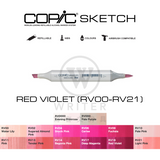COPIC Sketch Marker RED VIOLET (RV00-RV21)