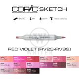 COPIC Sketch Marker RED VIOLET (RV23-RV99)