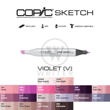 COPIC Sketch Marker VIOLET (V0000-V99)