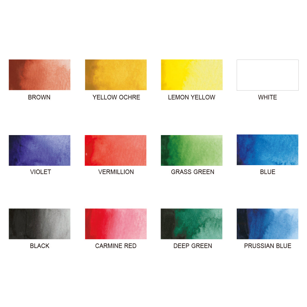 KURETAKE Transparent Palette 12 Colors