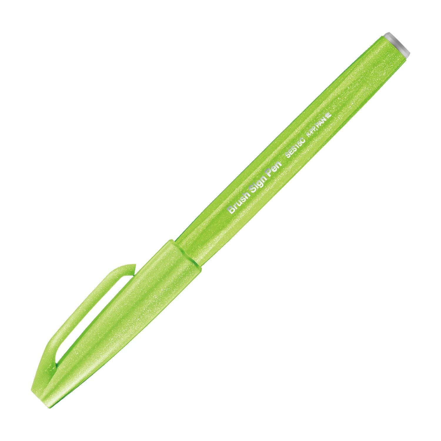 PENTEL Fude Touch Brush Sign Pen SES15C (New Pastel Colors)