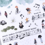 MU Craft Print-On Sticker Music Notes 078
