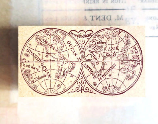 TOKYO ANTIQUE Wooden Stamp Earth