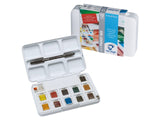 TALENS VAN GOGH Watercolor Pocket Box 12Pans+Brush Set