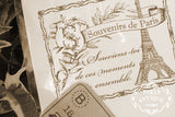 TOKYO ANTIQUE Wood Stamp Souvenirs de Paris